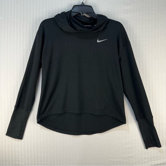 Nike Damen Element Dri-Fit Cropped Long Sleeve Running Shirt Women’s Size Small - Picture 1 of 11